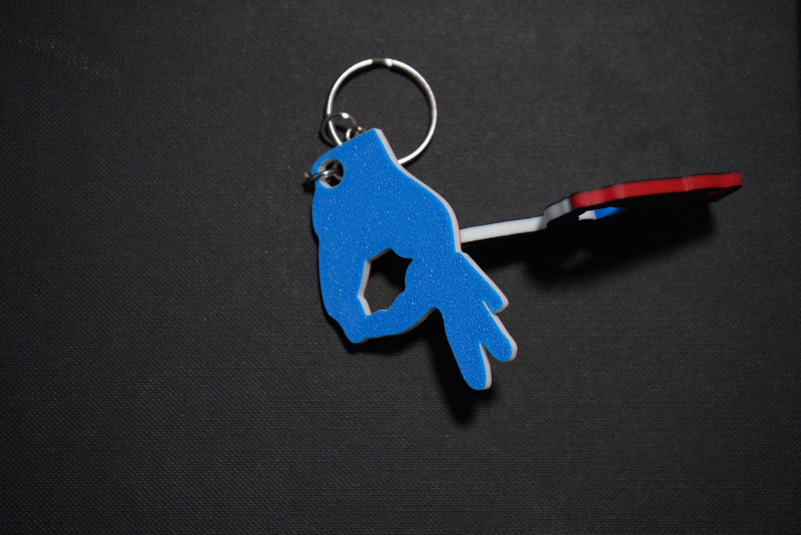 gotcha hand keychain